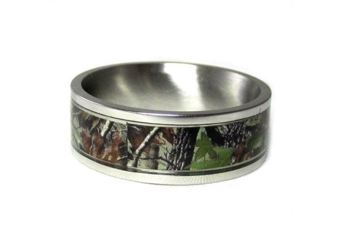 camo wedding rings for him #3