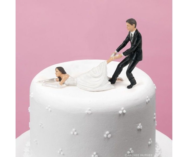 wedding cake toppers funny #1