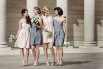 neutral mismatched bridesmaid dresses