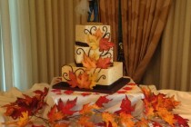small fall wedding cakes